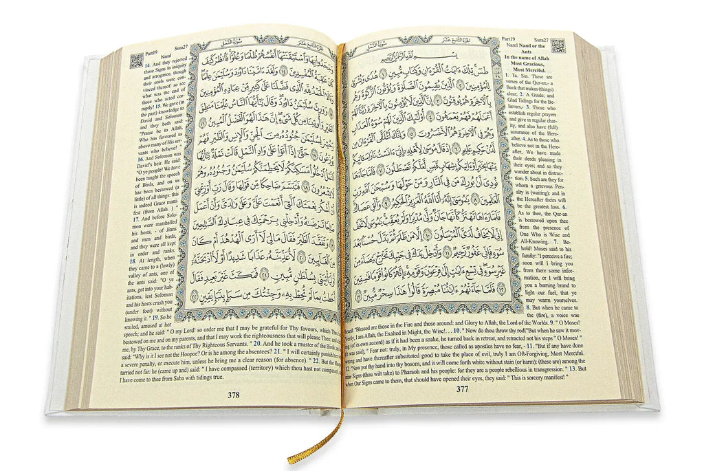 The Holy Quran – Arabic Text with English Translation | Hafiz Size | Black Luxury Hardcover