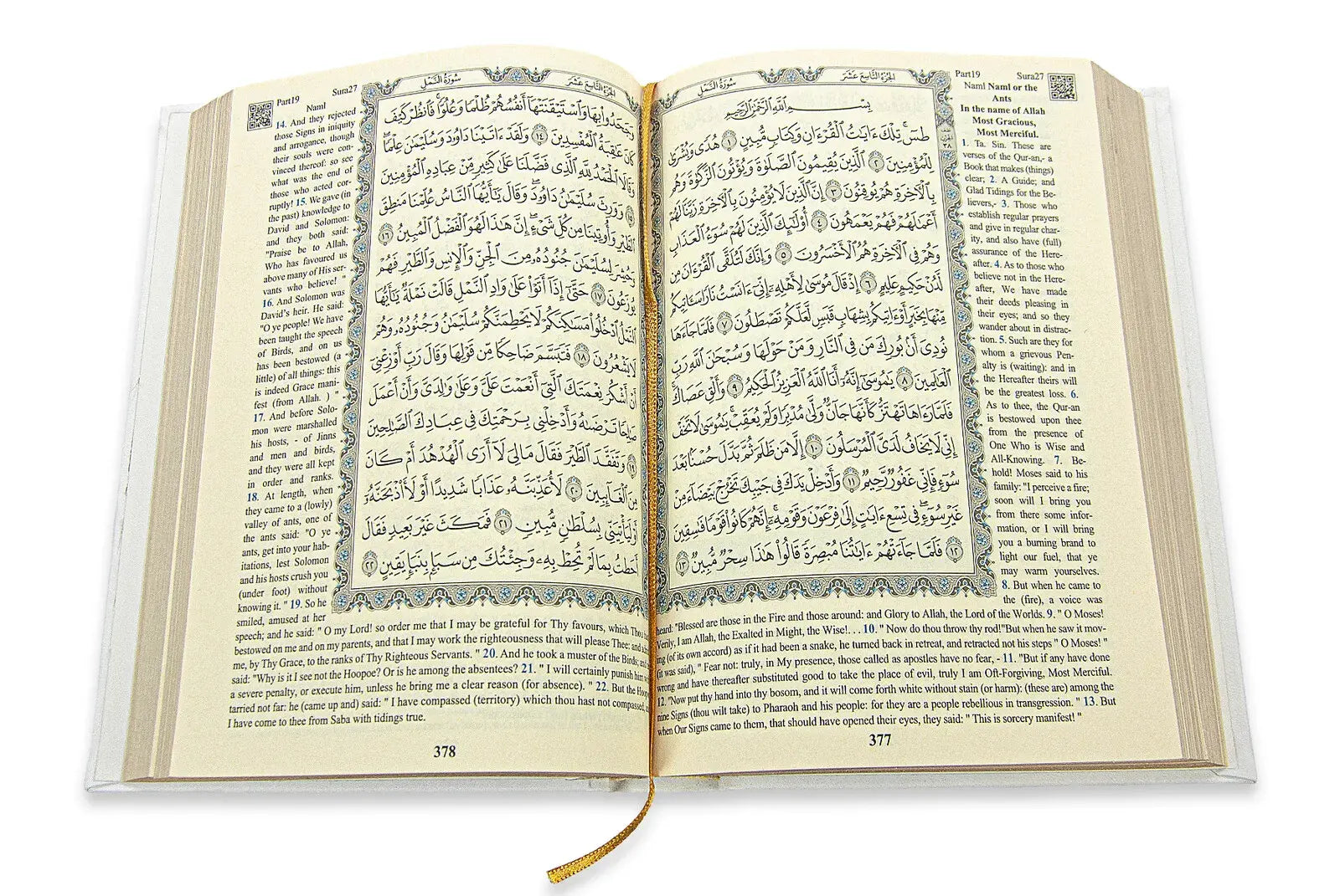 The Holy Quran – Arabic Text with English Translation | Hafiz Size | Black Luxury Hardcover